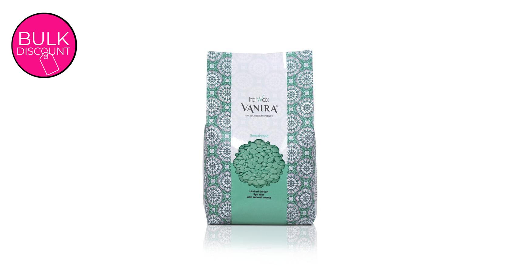 Italwax Vanira Hot Film Hard Wax in Granules Sandalwood (1kg)