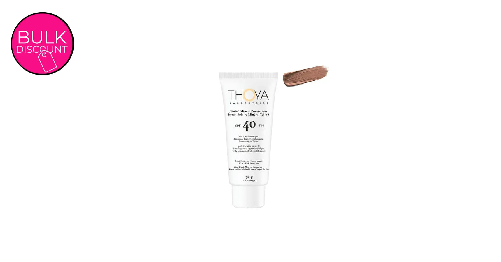THOYA Tinted Mineral Sunscreen SPF40 #3 Caramel (50ml)