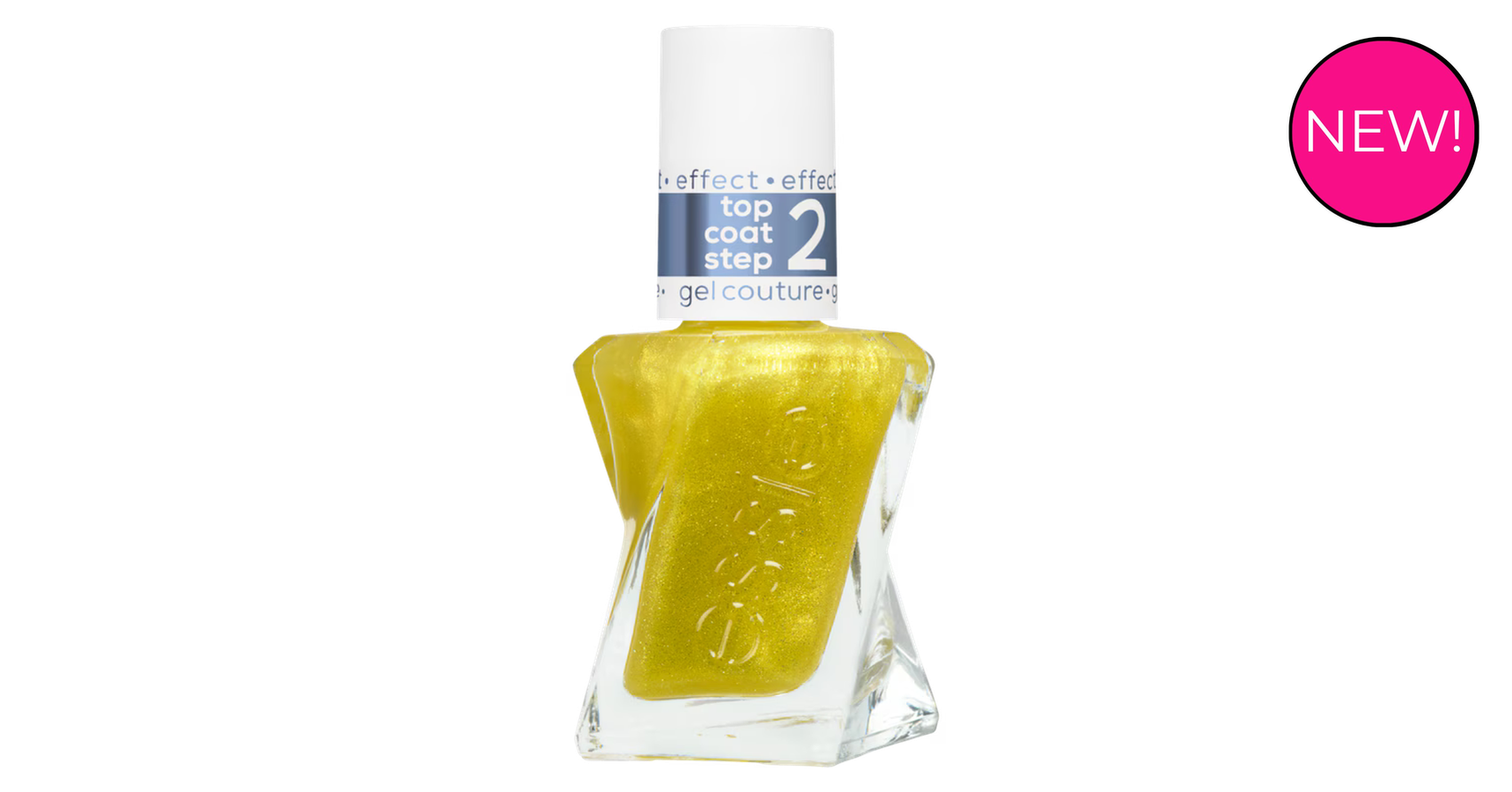 essie couture - top coat crushed gold (13.5ml)