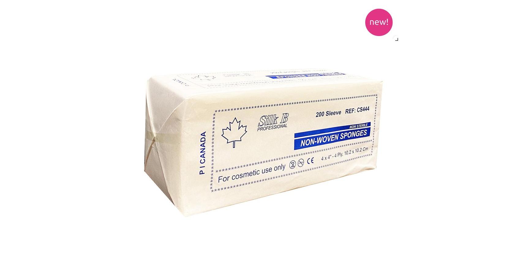 Silk B Professional Gauze Sponges (4"X4") 200/pk (non-woven)