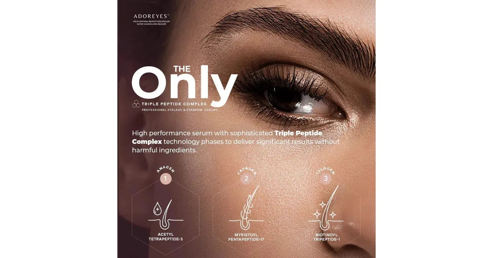 ADOREYES Plus Brows Triple Peptide Complex Enhancing Serum