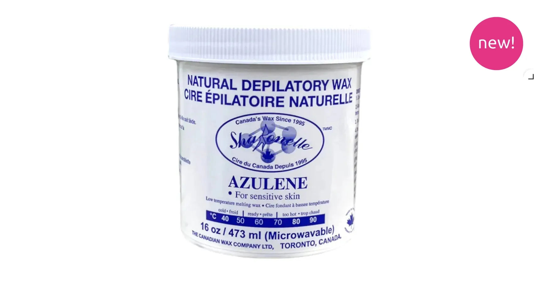 Sharonelle Soft Wax - Azulene, sensitive skin (500ml) MICROWAVEABLE TUB
