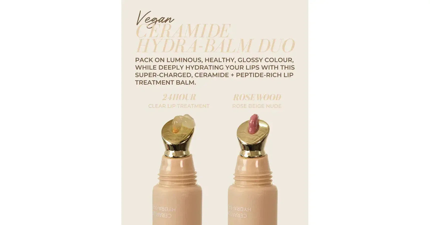 Fitglow Ceramide Hydra Balm - 24 Hour + Rosewood DUO (12g each)