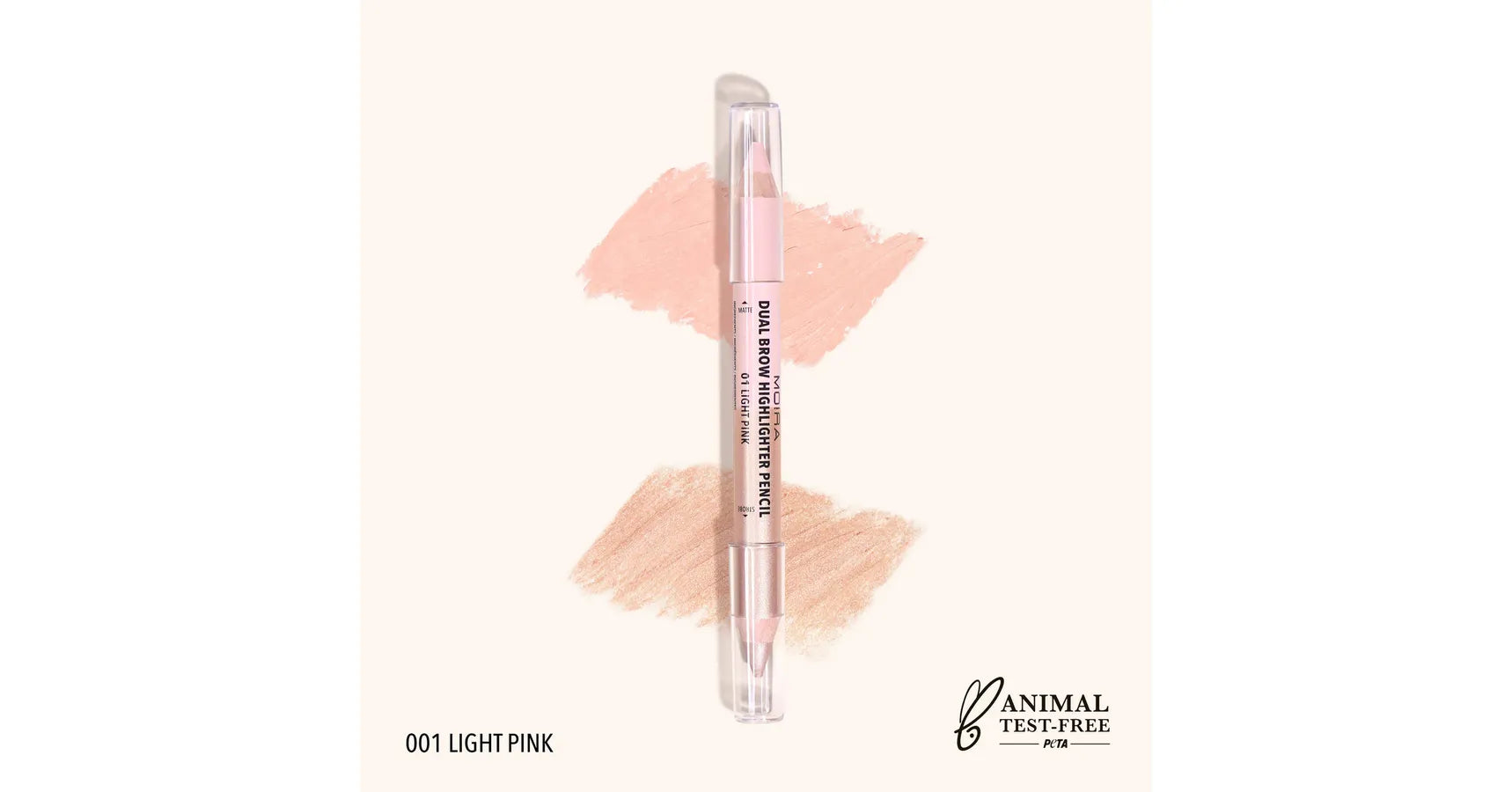 MOIRA Dual Brow Highlighter - Light Pink