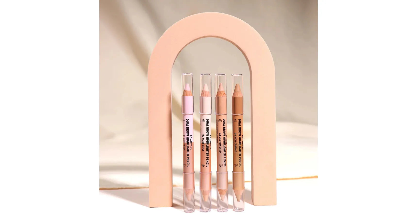 MOIRA Dual Brow Highlighter - Medium Sand