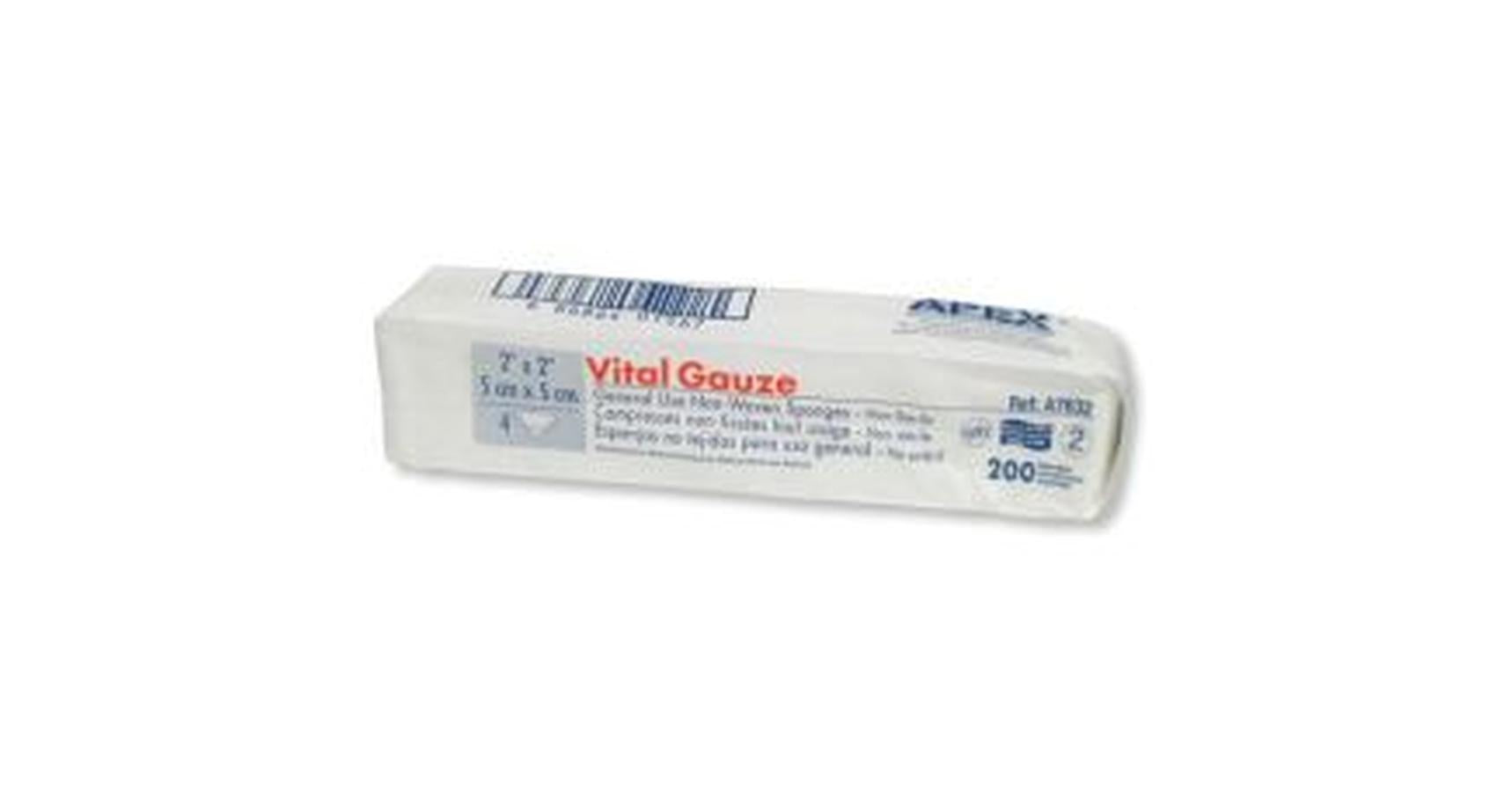 AMD Vital Gauze Non-Woven Sponges 2"x2" (200/Bag)