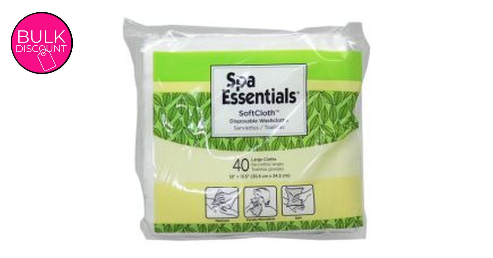 SoftCloth Disposable Large Washcloths (40/Pack)