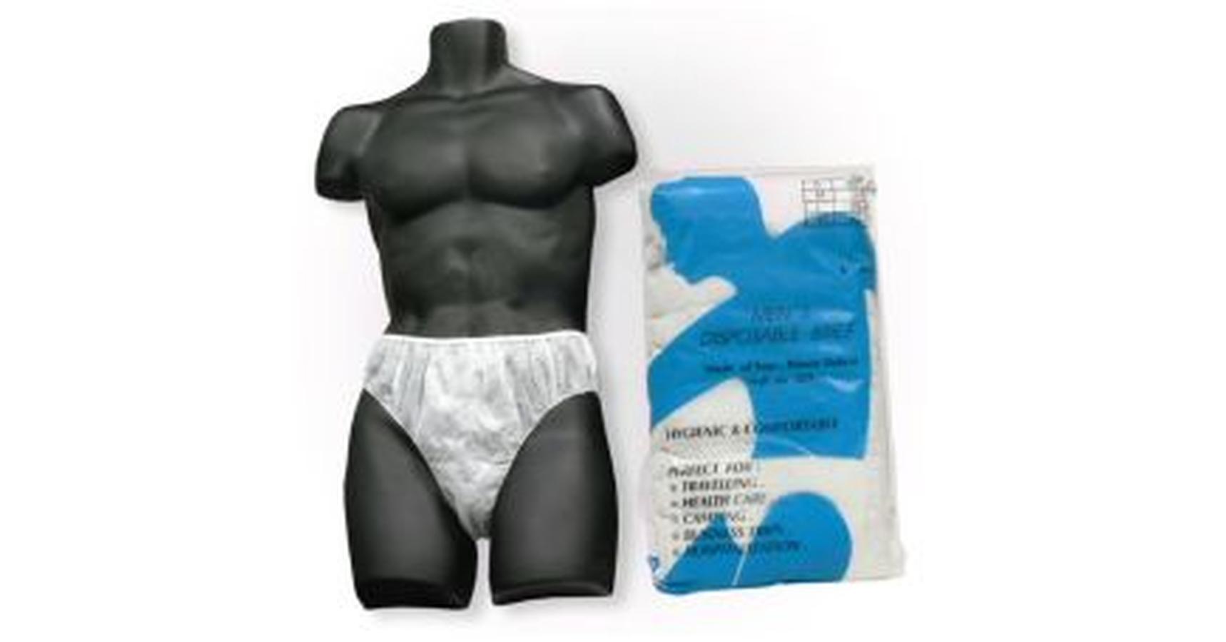 Disposable Men's Briefs (White, 6/pack)