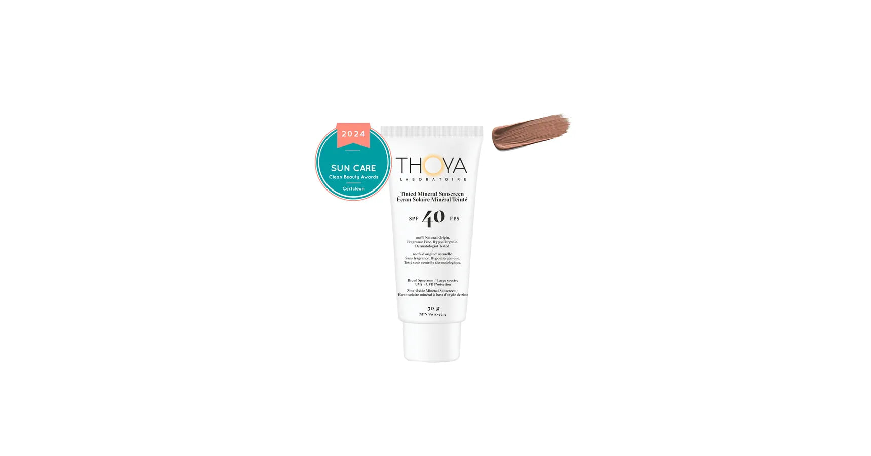 THOYA Tinted Mineral Sunscreen SPF40 #3 Caramel (50ml)