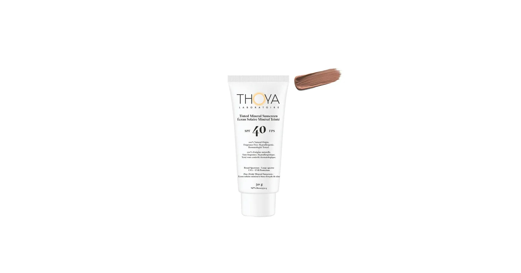THOYA Tinted Mineral Sunscreen SPF40 #3 Caramel (50ml)