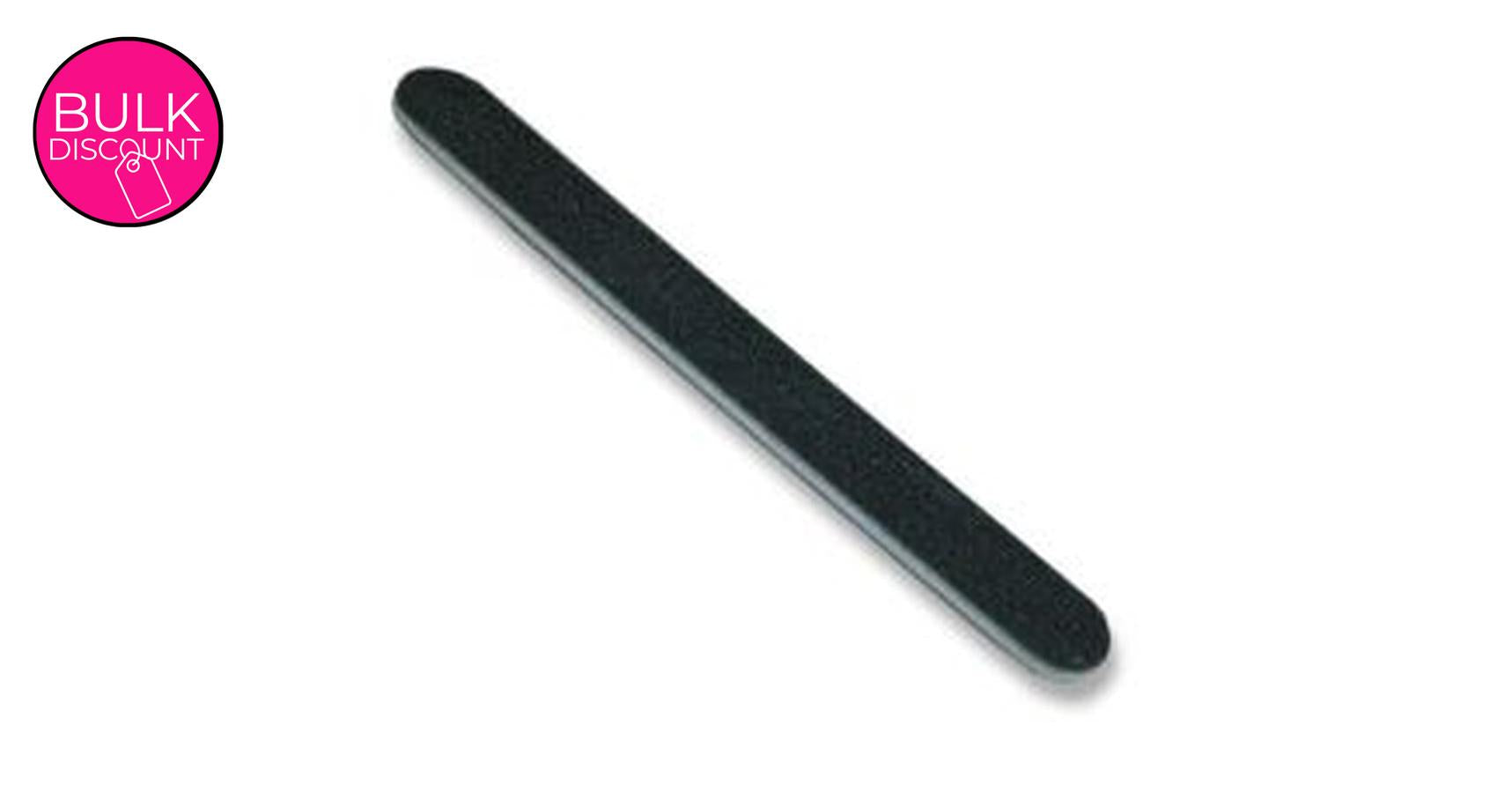 Black Washable Nail Files 100/180 (Medium Coarse) (5/Pack)