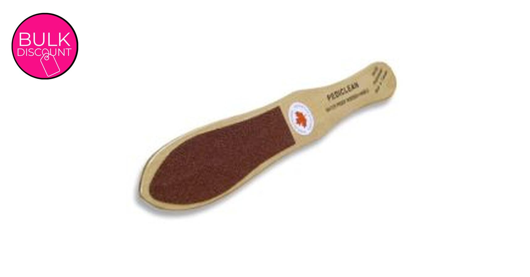 Pediclean Foot File - 2sided coarse - grits 60/80 (Brown)