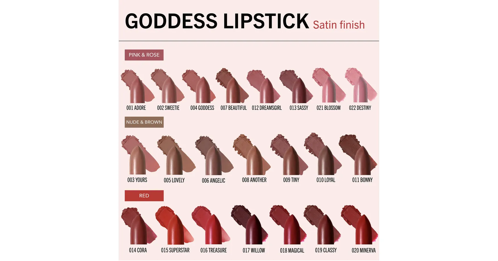 MOIRA Lip Goddess Lipstick - Lovely