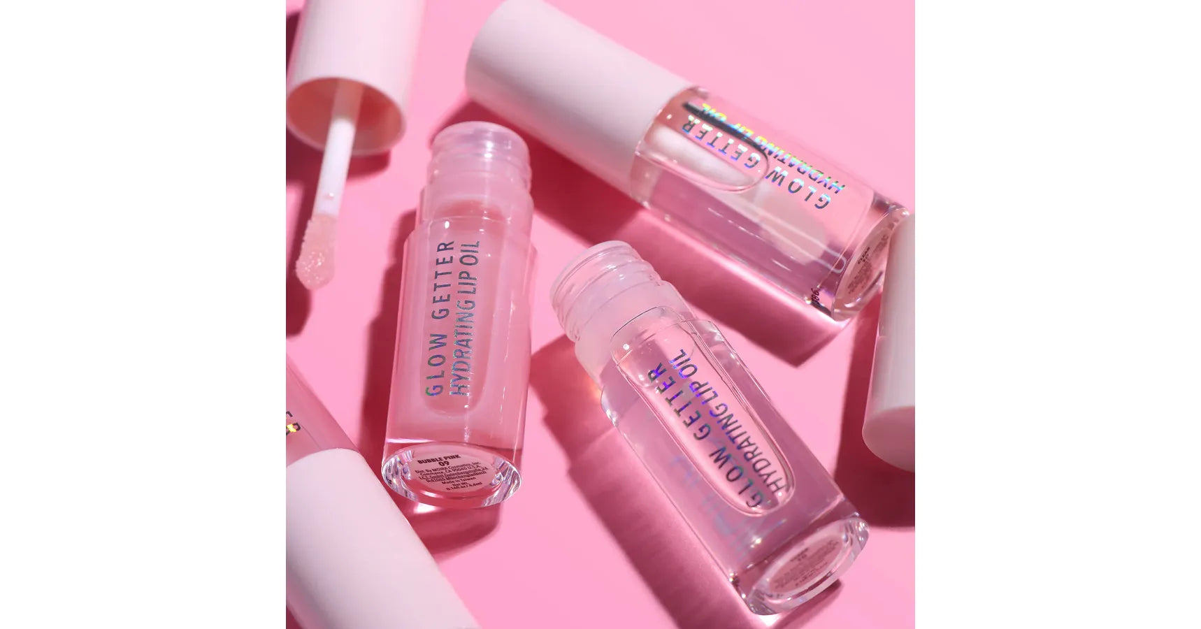 MOIRA Glow Getter Hydrating Lip Oil - Bubble Pink