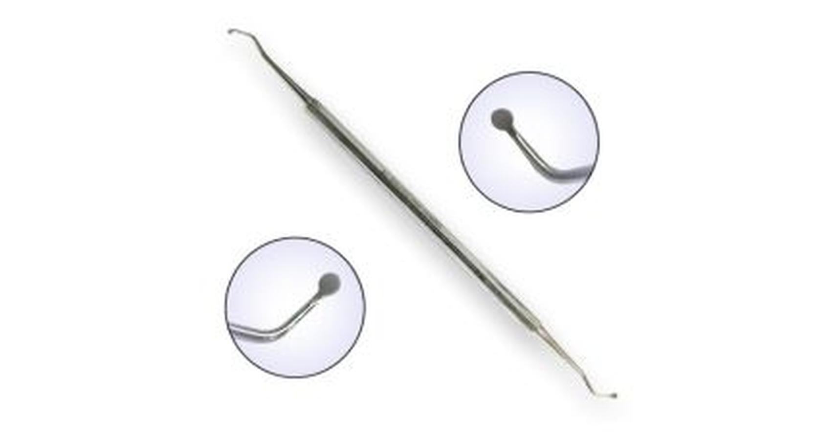EKS Pedicure Double Spatula Spoon (Stainless Steel)