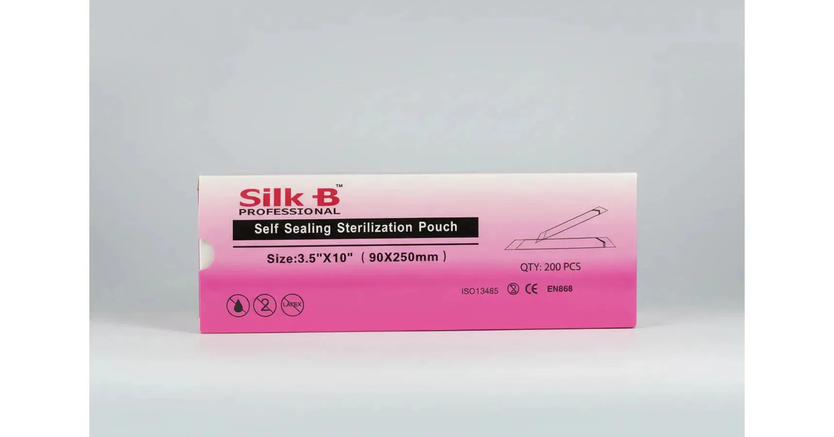 Silk B Self Sealing Sterilization Pouch (3.5" X 10") - 200/box