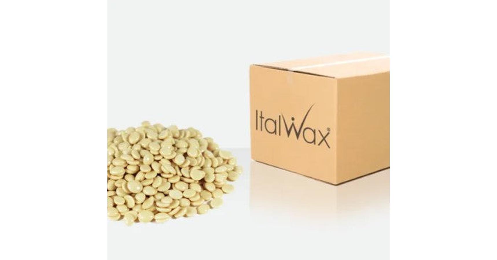 Italwax Hot Film Hard Wax in Granules White Chocolate 22lb/9.98kg