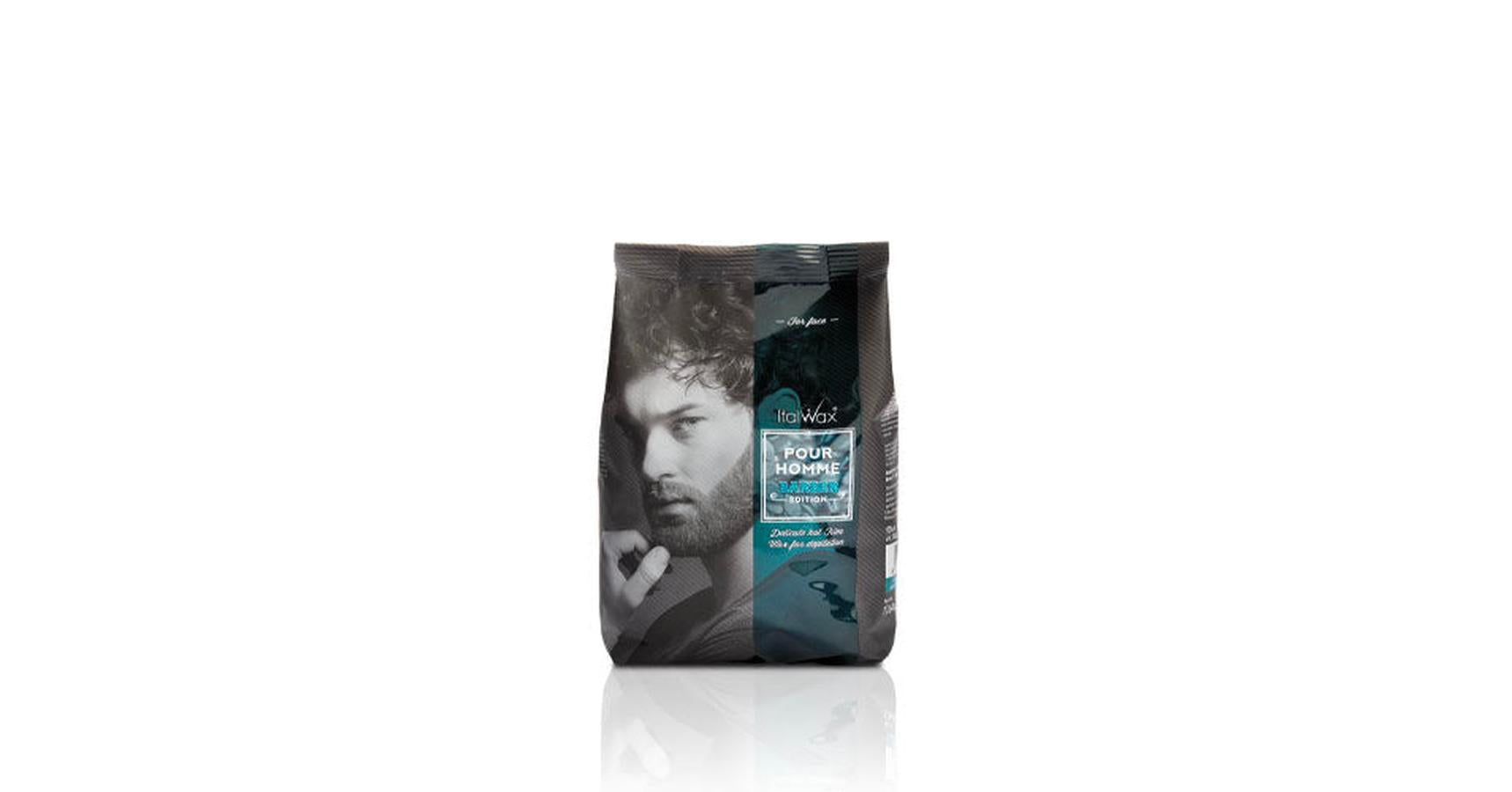 Italwax Hot Film Hard Wax Granules Barber For Face Pour Homme for men 500g