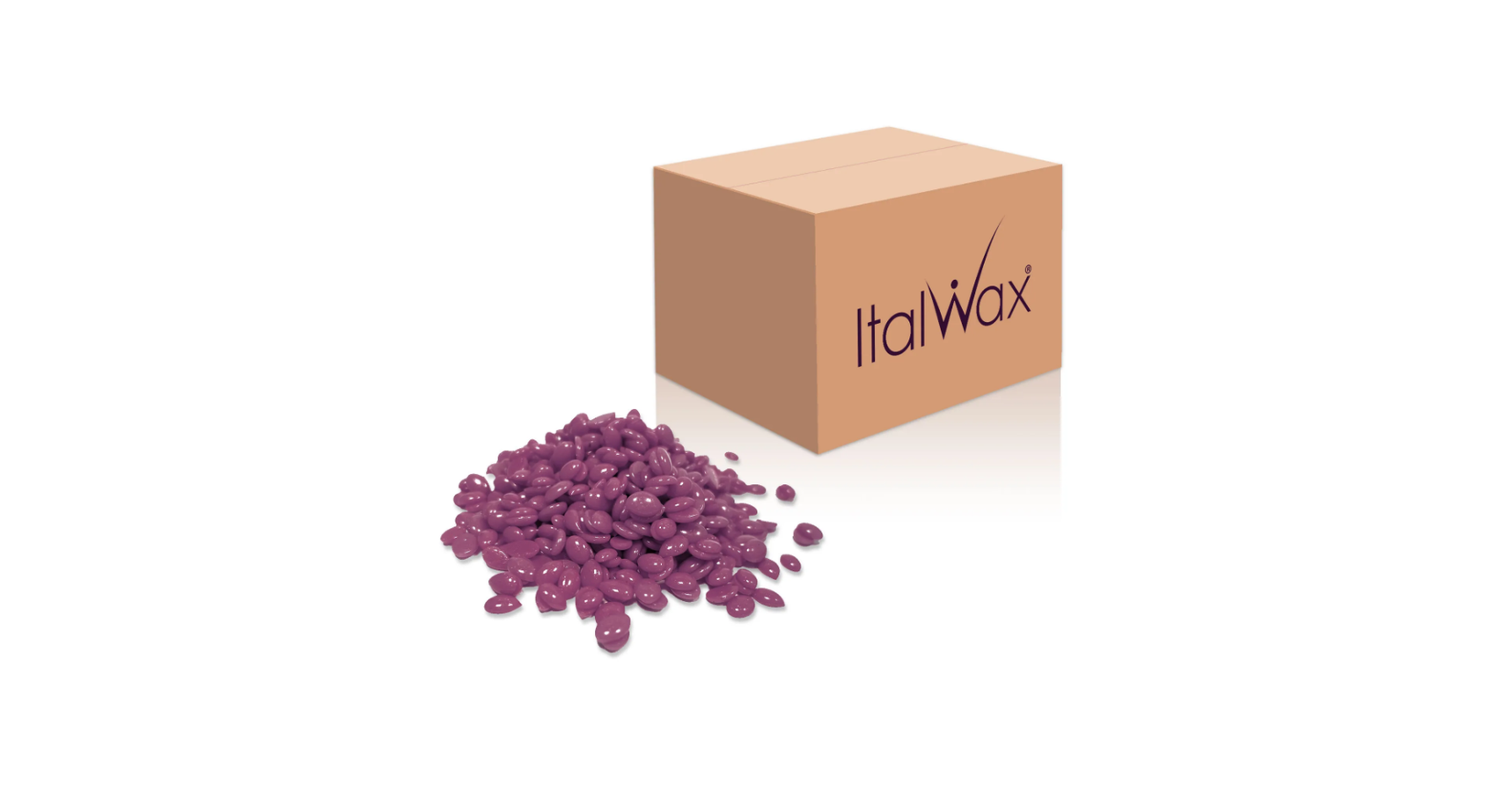 Italwax Hot Film Hard Wax in Granules Plum 22lb/9.98kg
