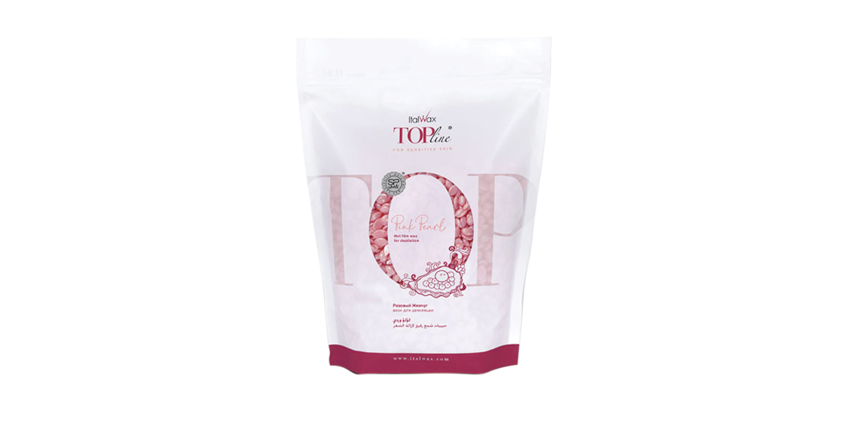 Italwax Top Line Hot Film Wax in Granules Pink Pearl For Sensitive 750g