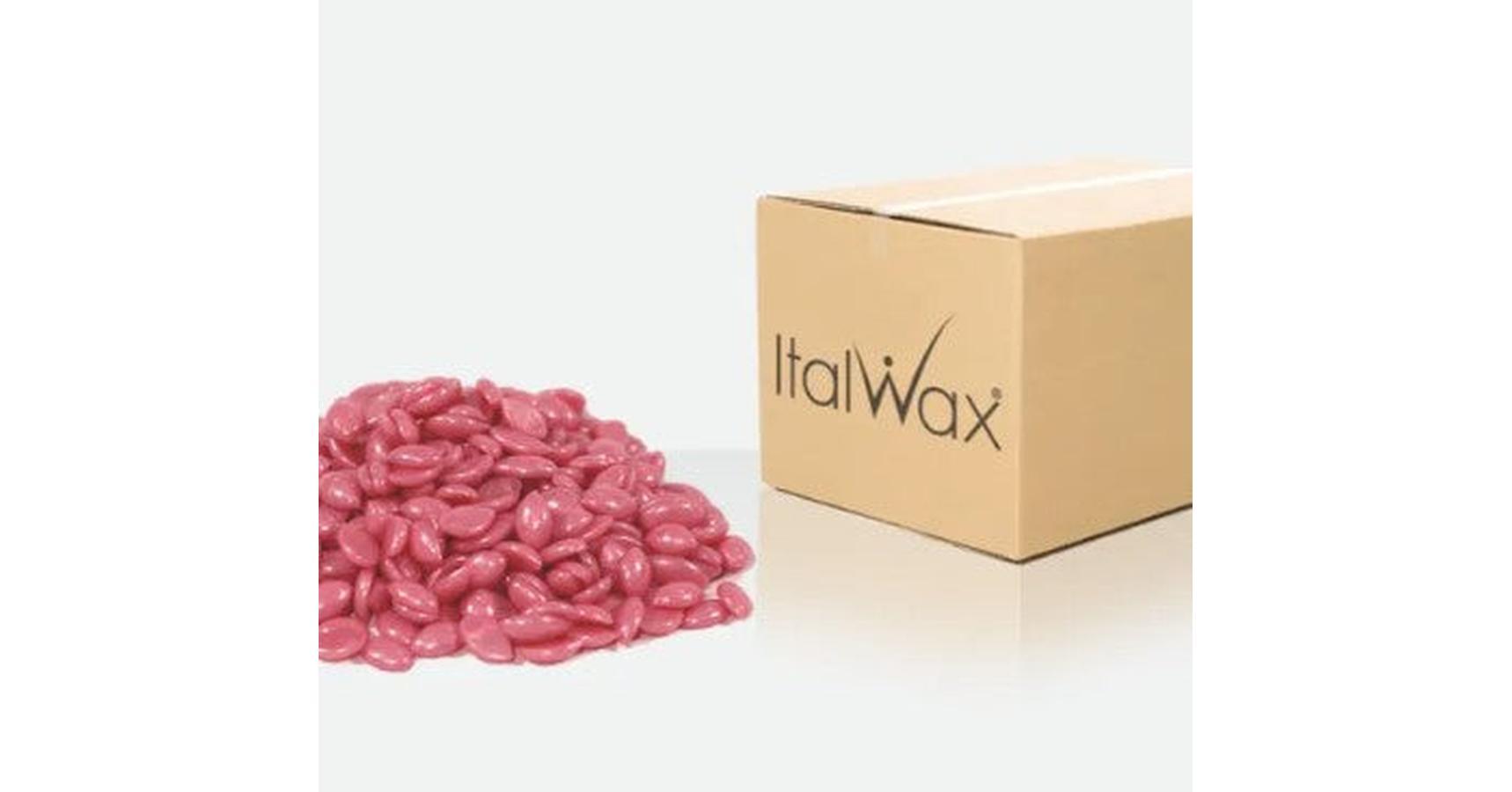 Italwax Top Line Hot Film Wax in Granules Pink Pearl For Sensitive 22lb/9.98kg