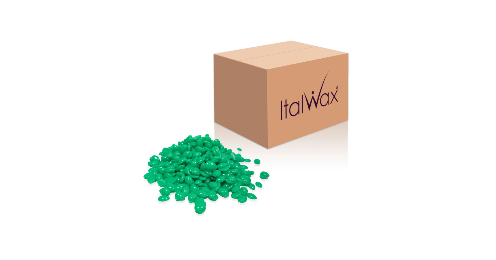 Italwax Top Line Hot Film Wax in Granules Emerald 22lb/9.98kg