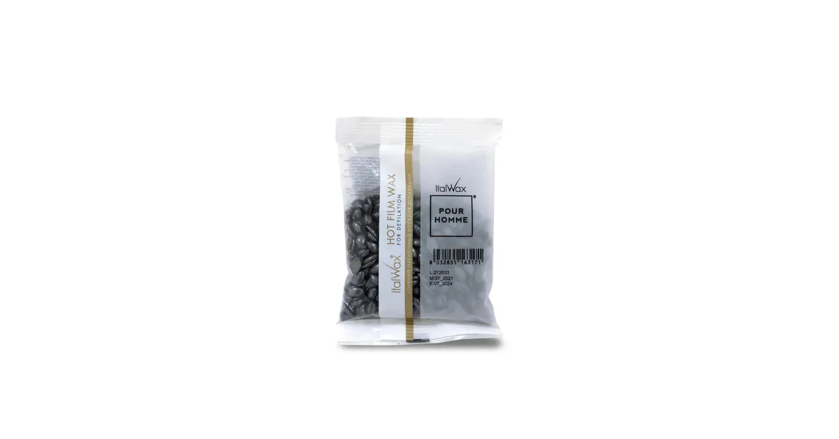 Italwax Hot Film Hard Wax Granules Barber For Face Pour Homme (100g sample)