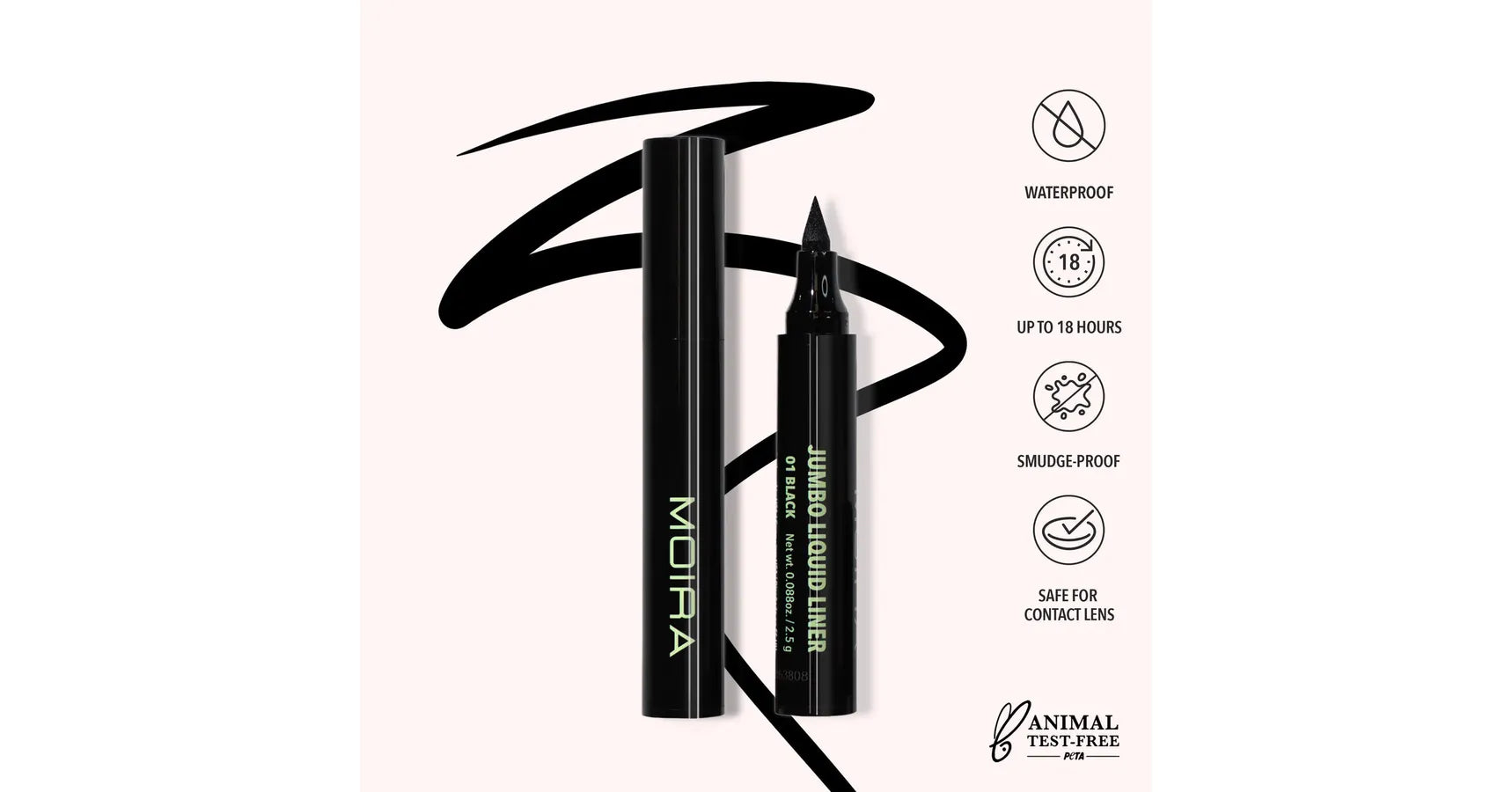 MOIRA Jumbo Liquid Liner - Black