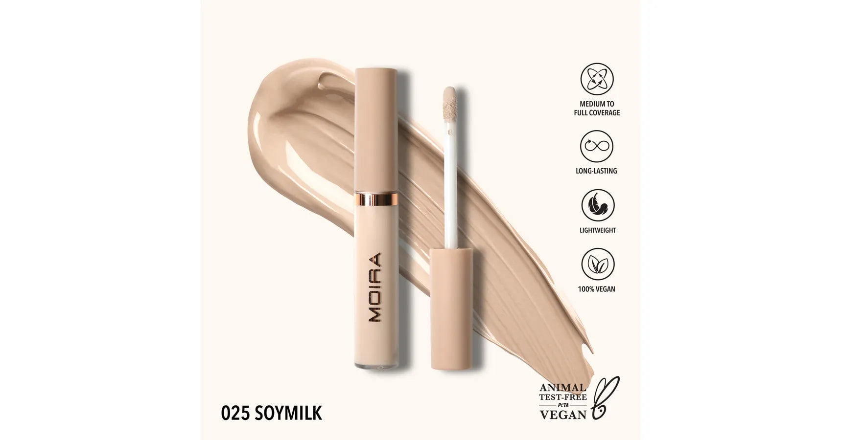 MOIRA Lavish Creamy Concealer - Soymilk