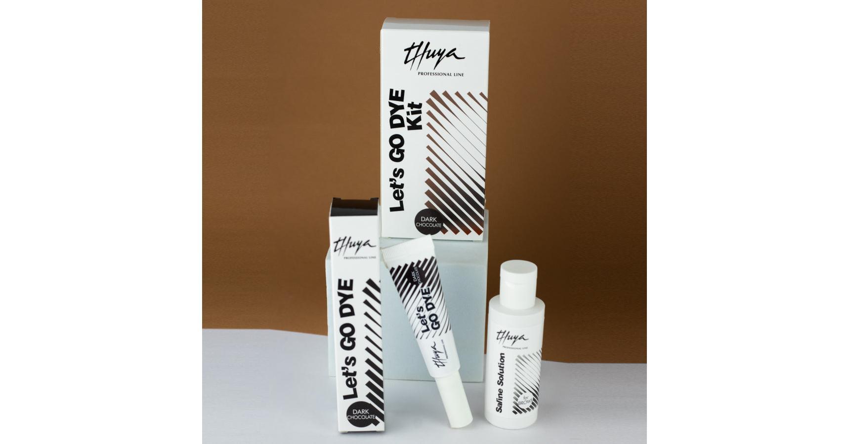 Thuya "Let's Go Dye" Dark Chocolate Kit ( Dye 11ml+ Saline Solution 50ml)