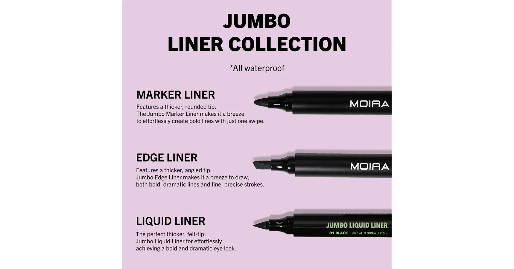 MOIRA Jumbo Marker Liquid Liner - Black