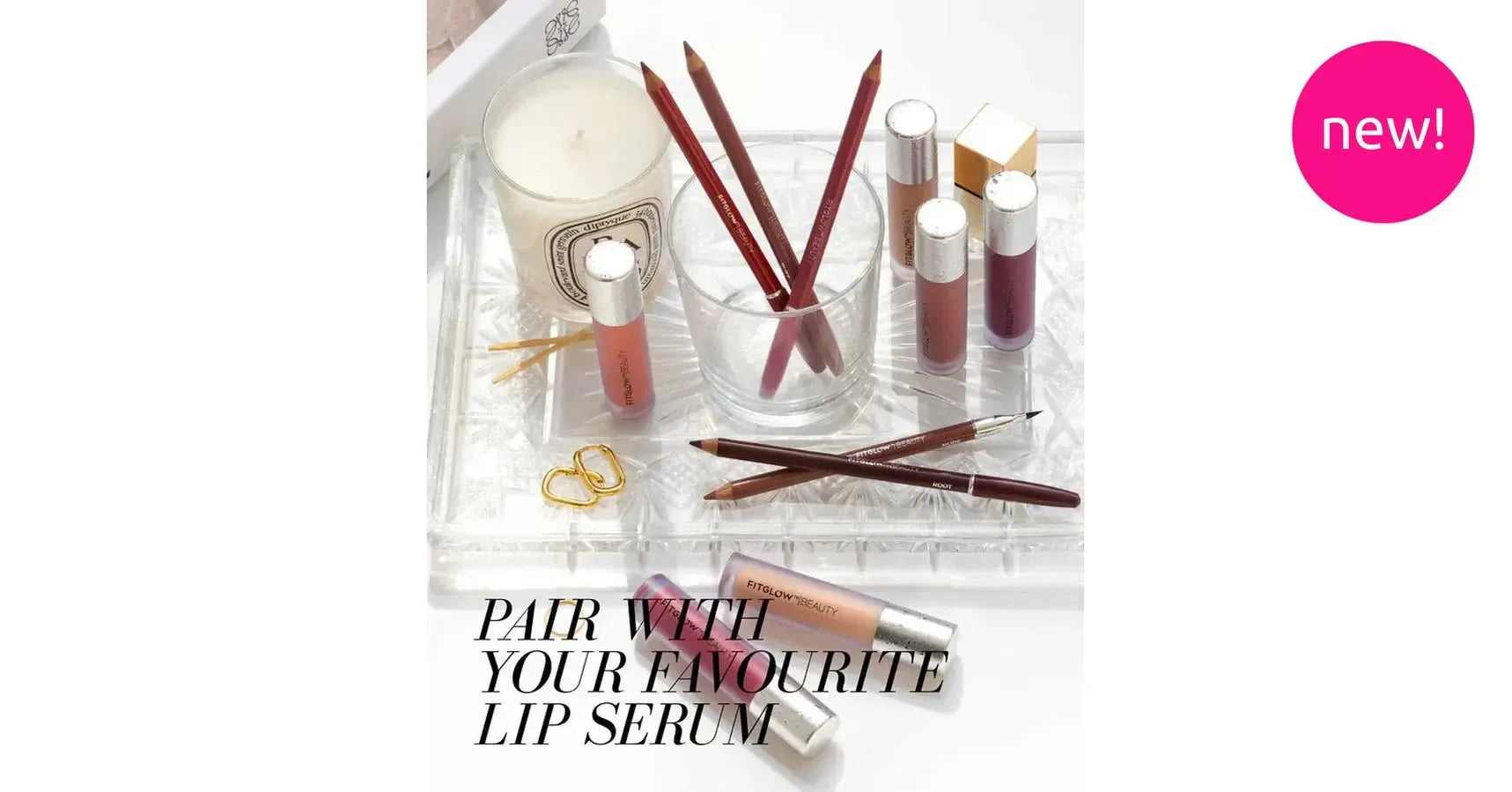TESTER Fitglow Vegan Pencil Lip Liner (1.1g) - various colours