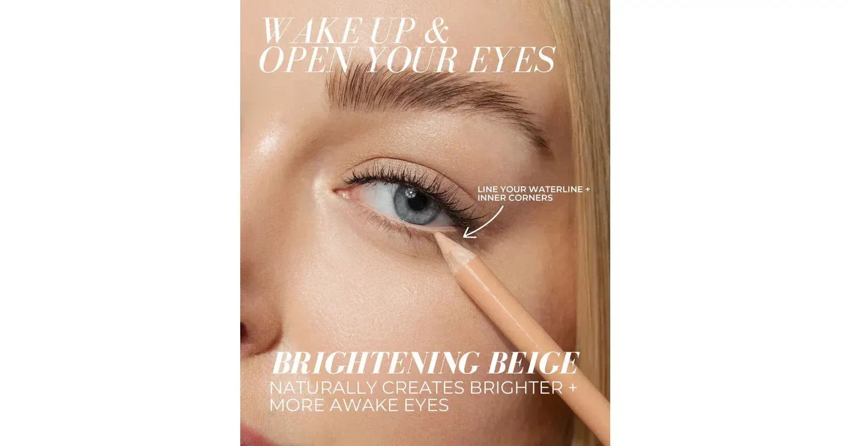 Fitglow Vegan Pencil Eye Liner - Brightening Beige (1.1g)