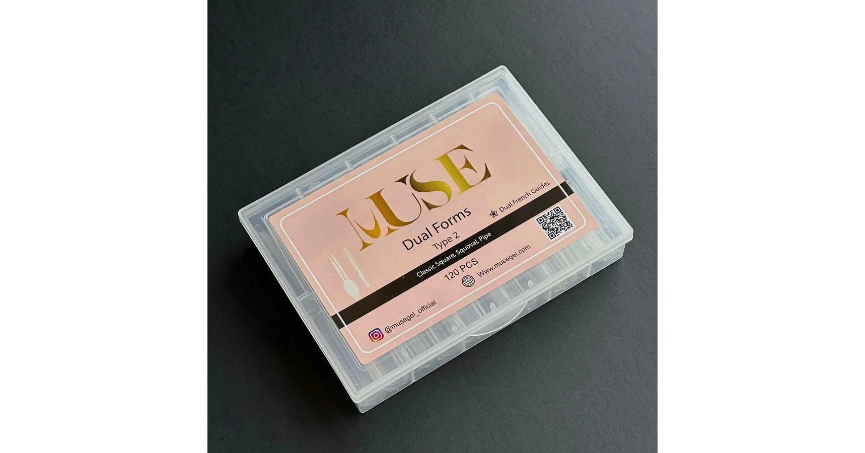 Muse Universal Dual Forms kit #2 Classic Square,Squoval,Pipe+SiliconDualFrench