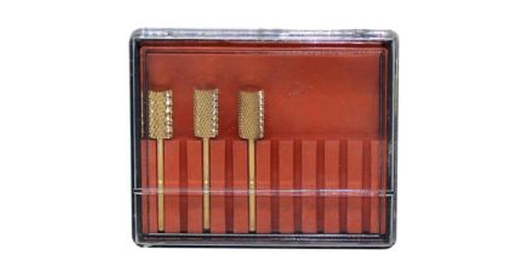 Carbide Bits Gold Set (3 Pieces/Box)