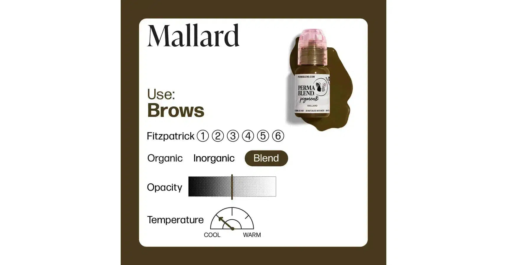Perma Blend Brow Pigment - Mallard (0.5oz.)