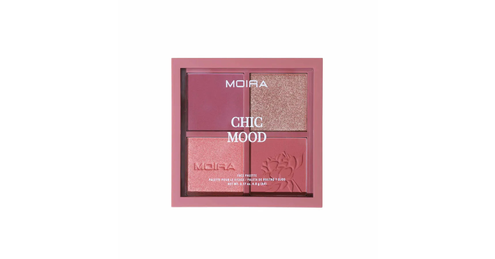 MOIRA Chic Mood Face Palette (0.17oz/4.8g x 4 color)