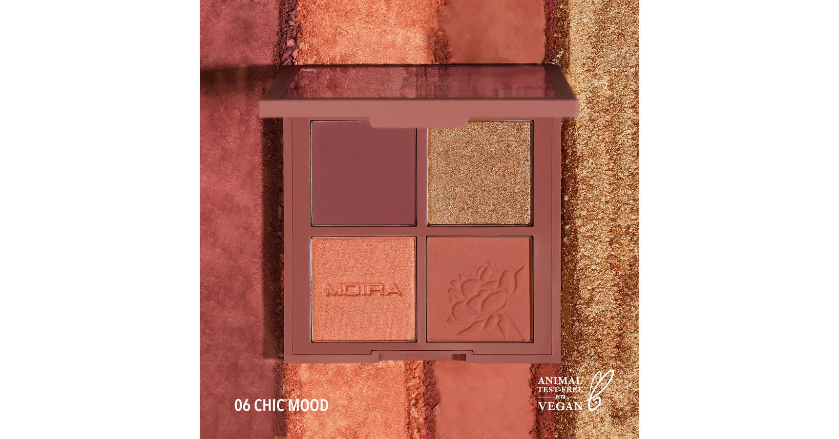 MOIRA Chic Mood Face Palette (0.17oz/4.8g x 4 color)