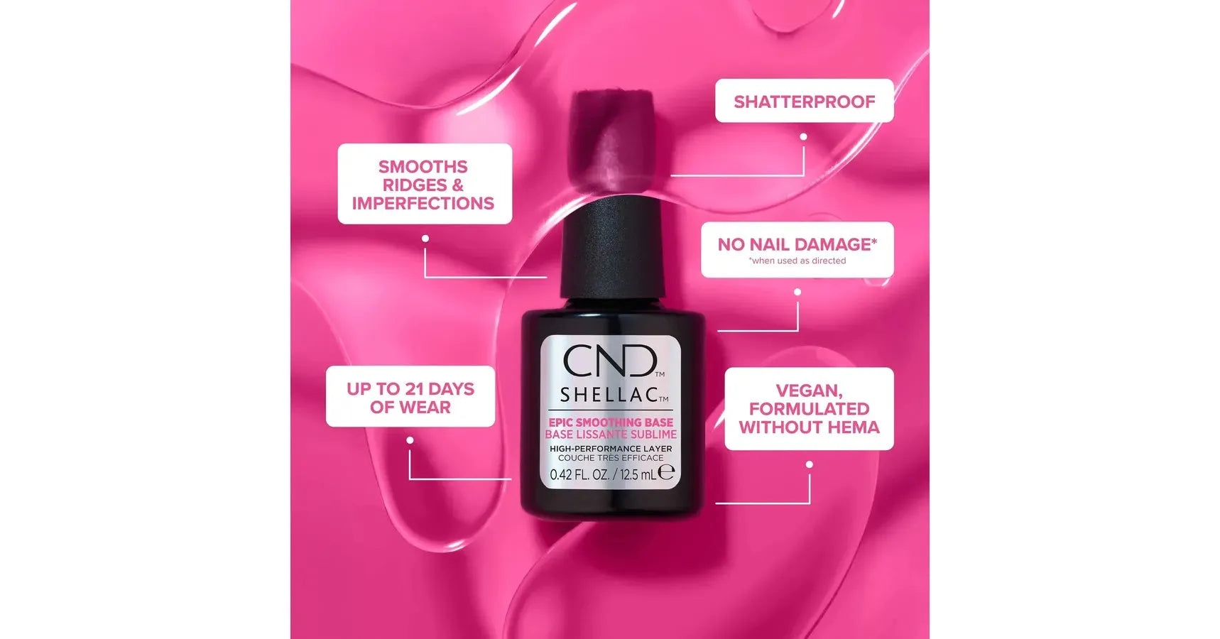 CND Shellac - Epic Smoothing Base Coat PRO (0.42oz.)