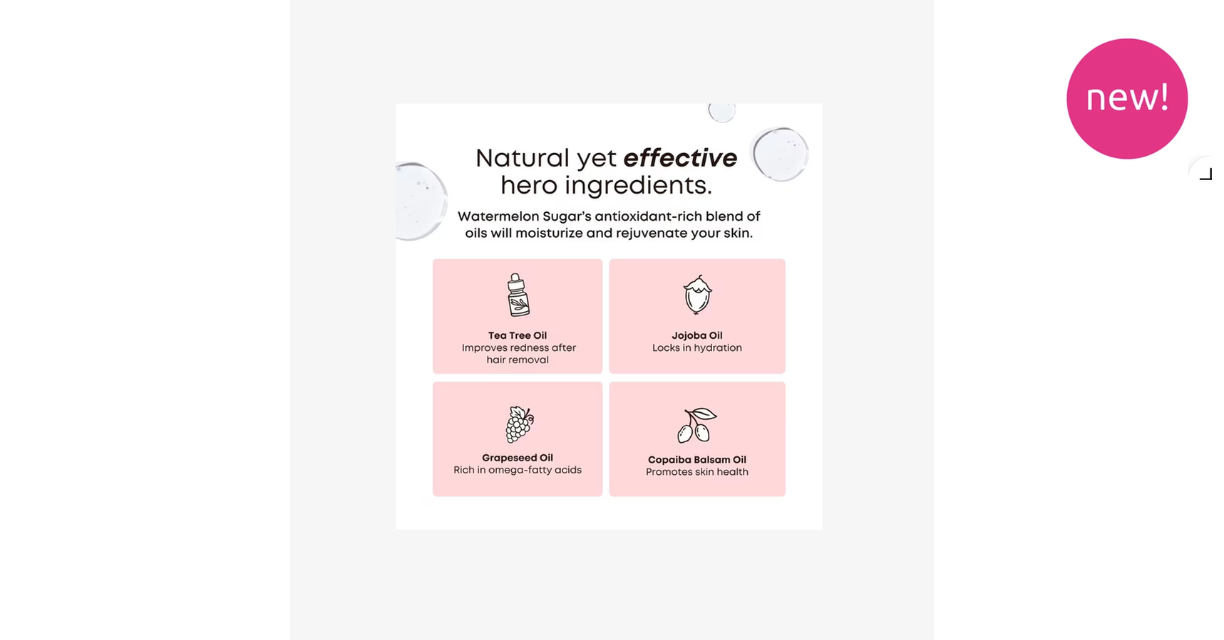 Bushbalm Watermelon Sugar Ingrown Hair Oil (30ml)