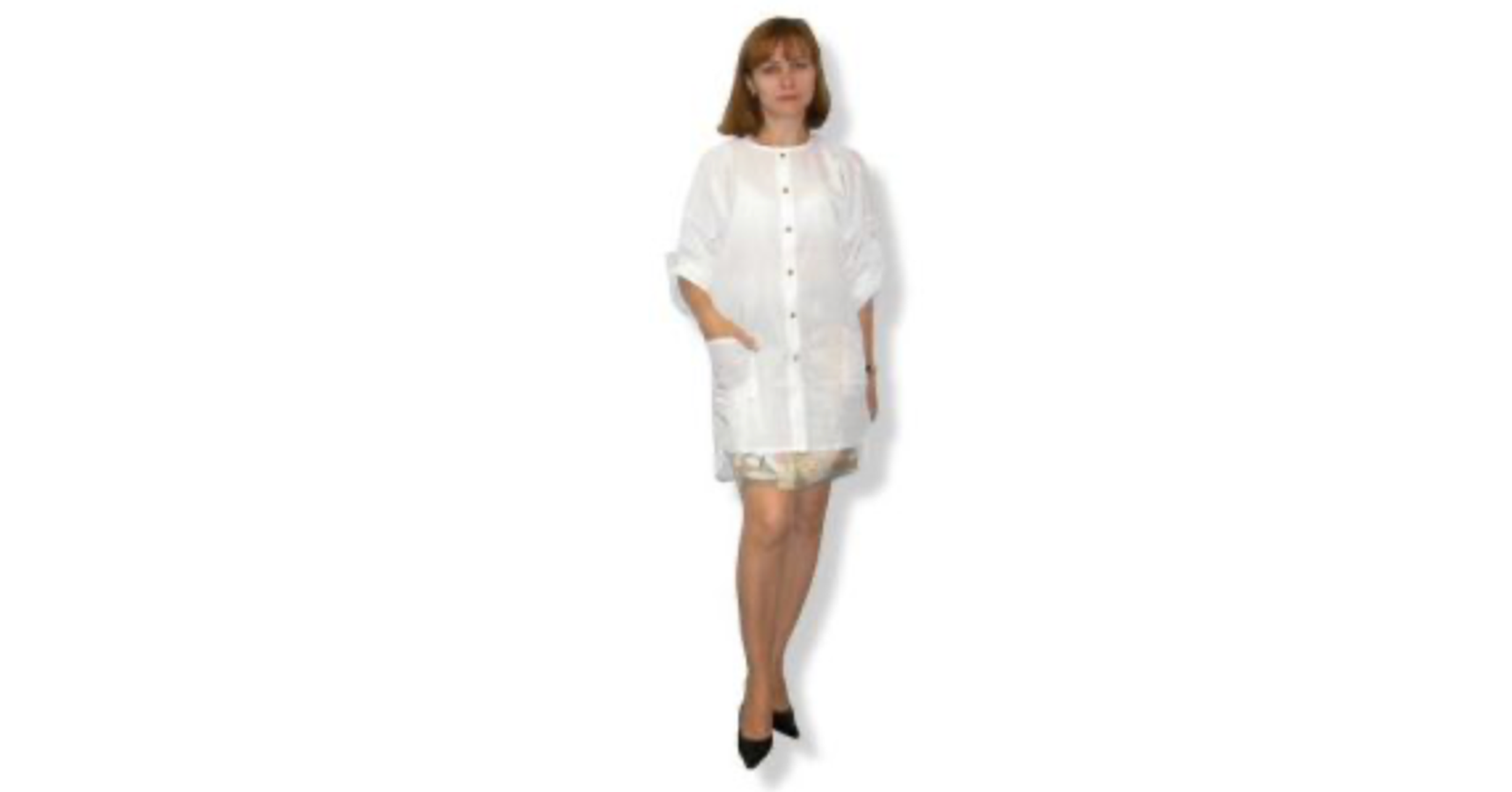 White Operator Coat