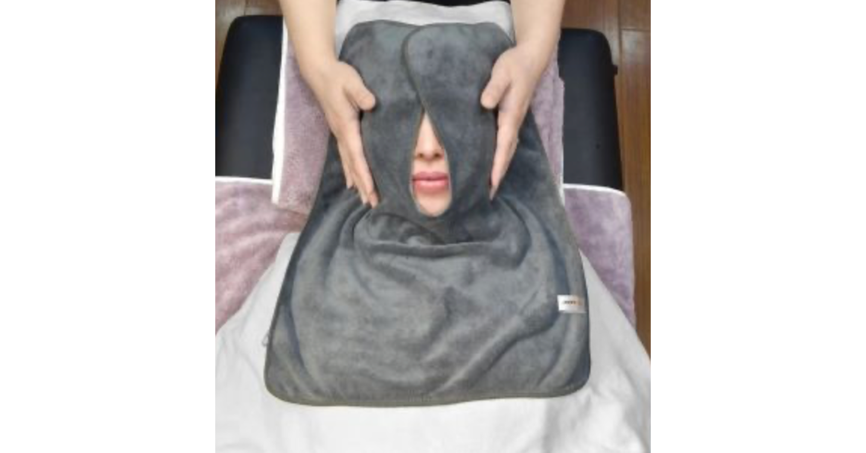 U Shape Towel Microfiber Grey 40x50cm (4pc/pk)