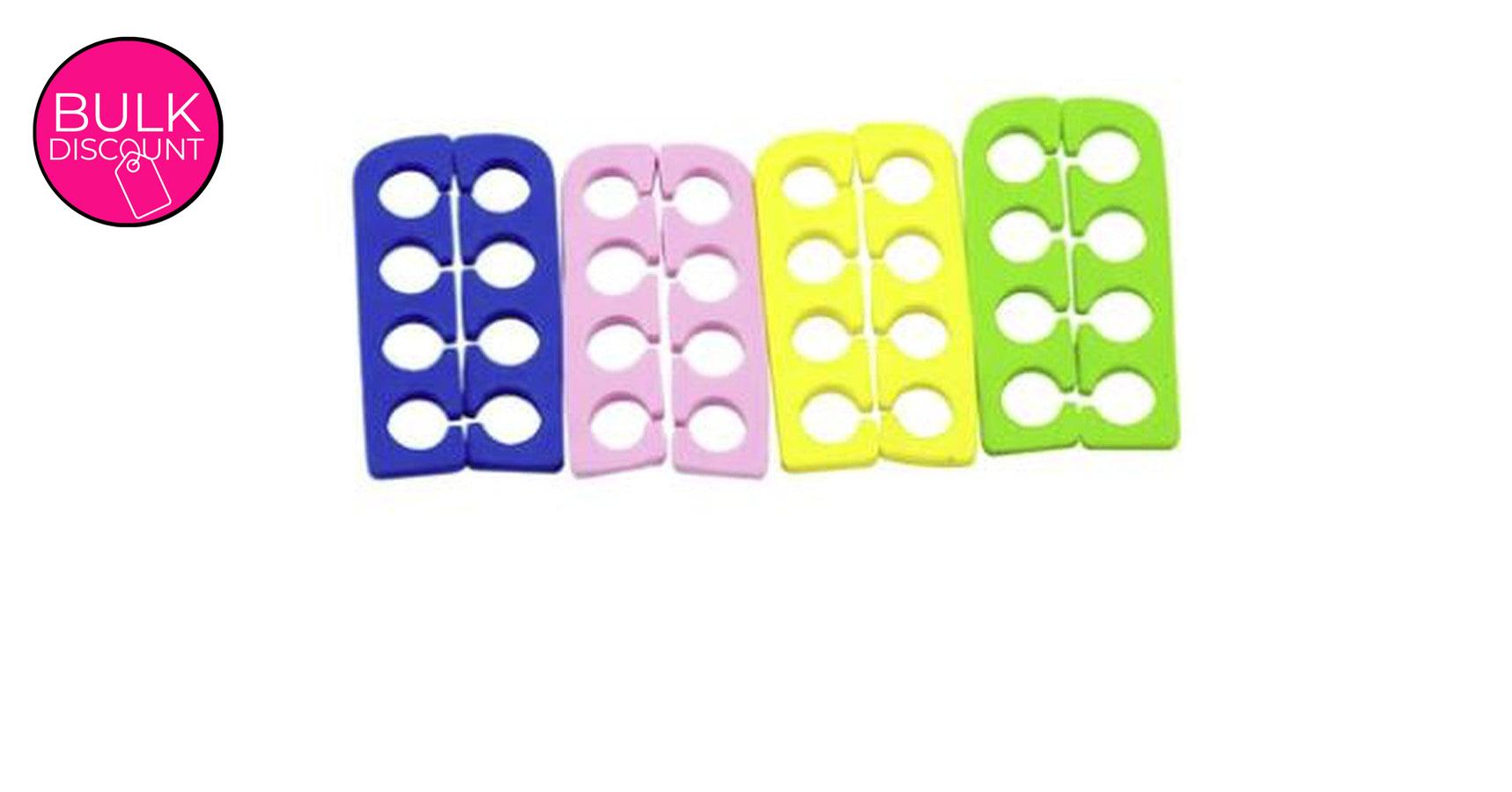 Toe Separators foam (2 rows/pack) - Multicoloured