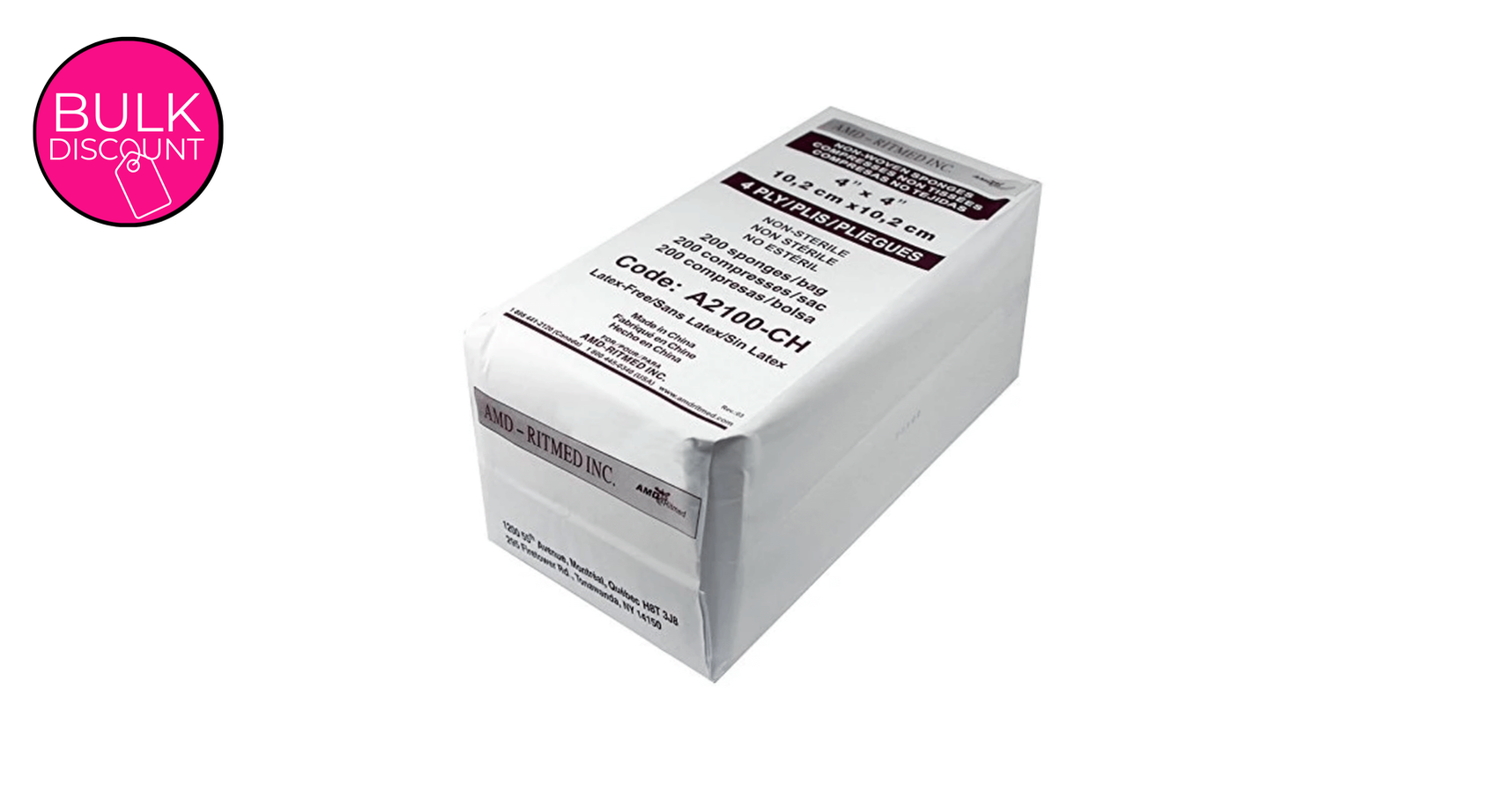 All-Purpose Disposable Wipes (2"x2") 200/pk (non-woven)