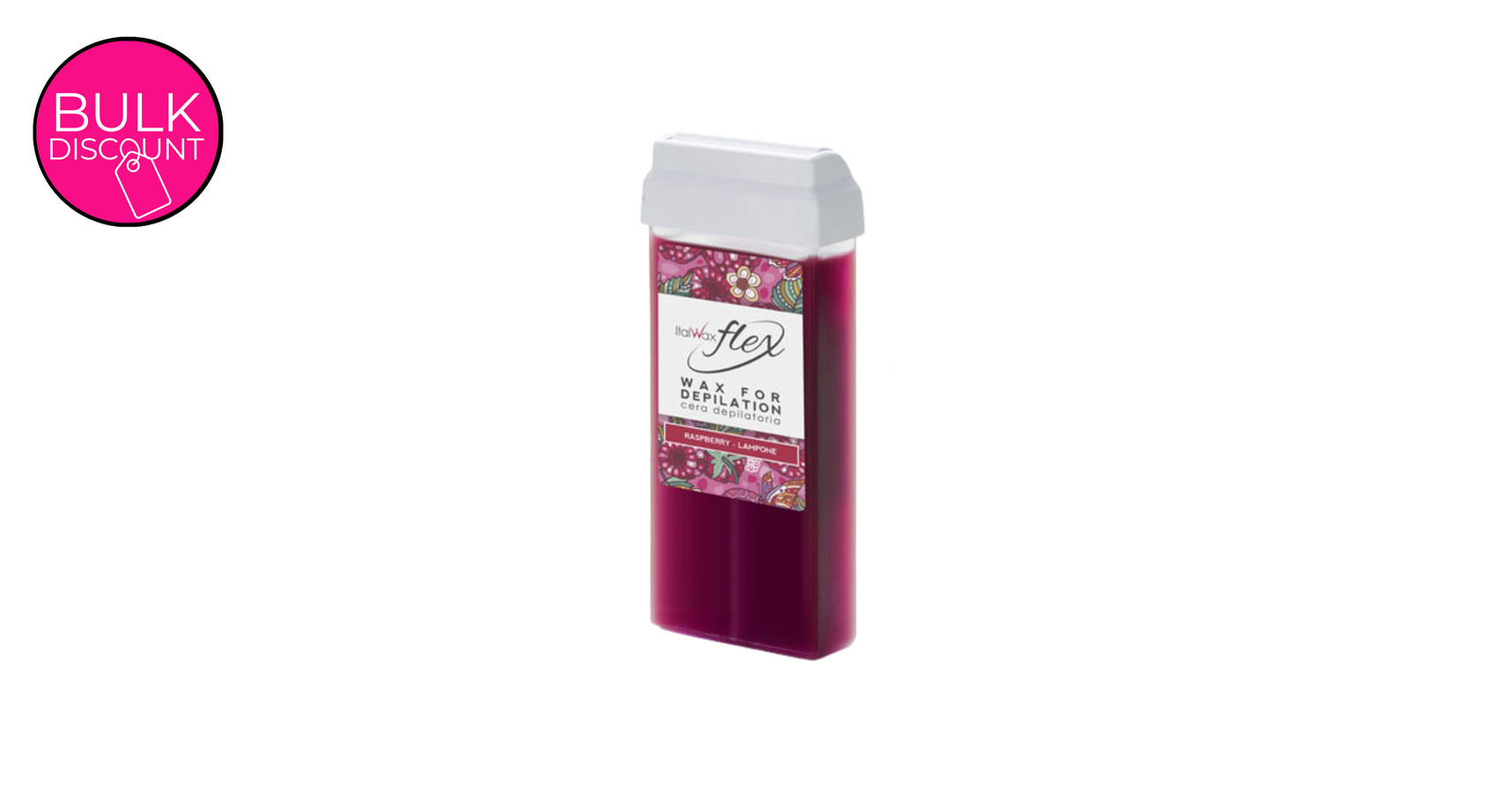 Italwax Flex Raspberry Large Roller 100ml