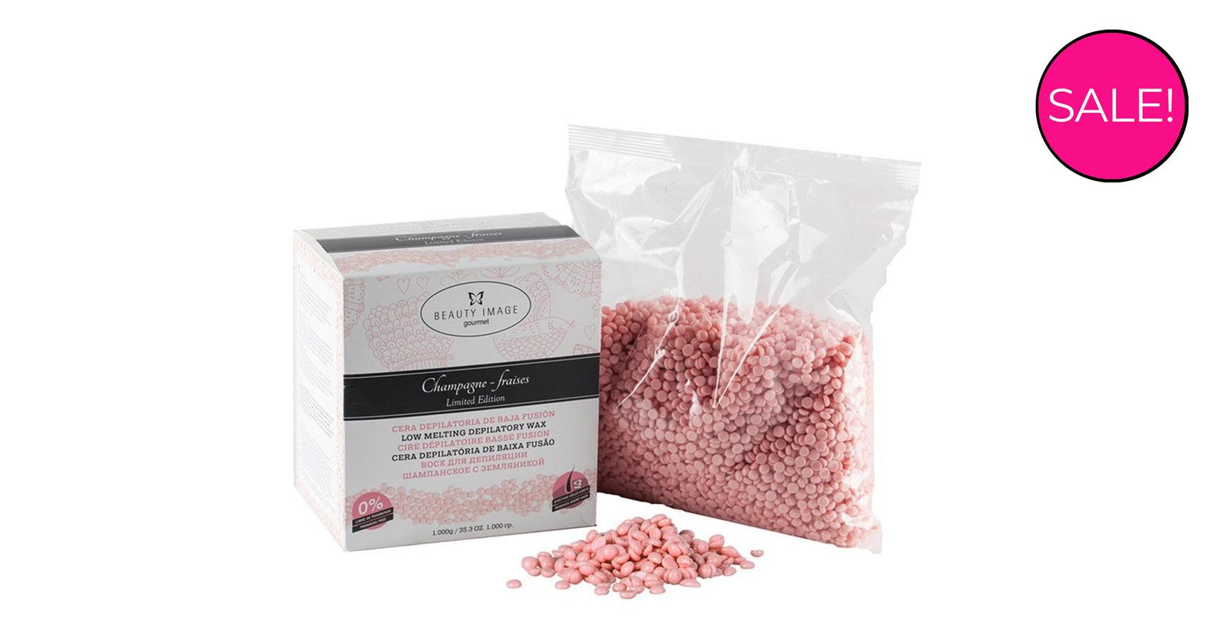 Beauty Image Hard Wax - Champagne Fraises (1kg)