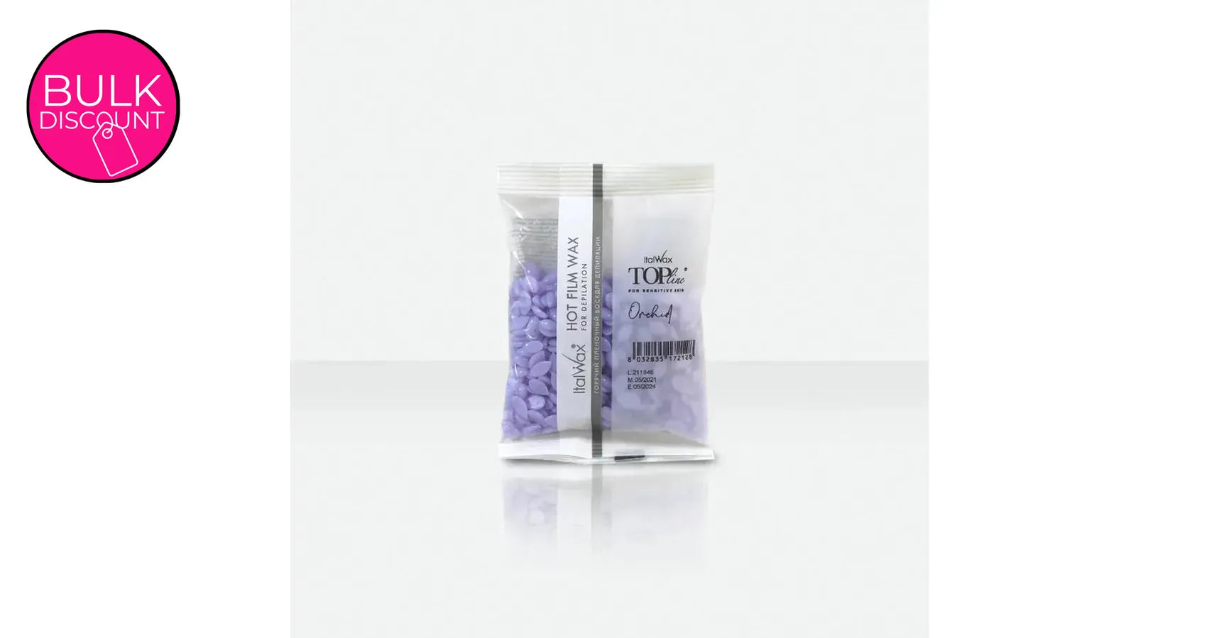 Italwax Top Line Hot Film Wax in Granules Orchid For Sensitive (100g sample)