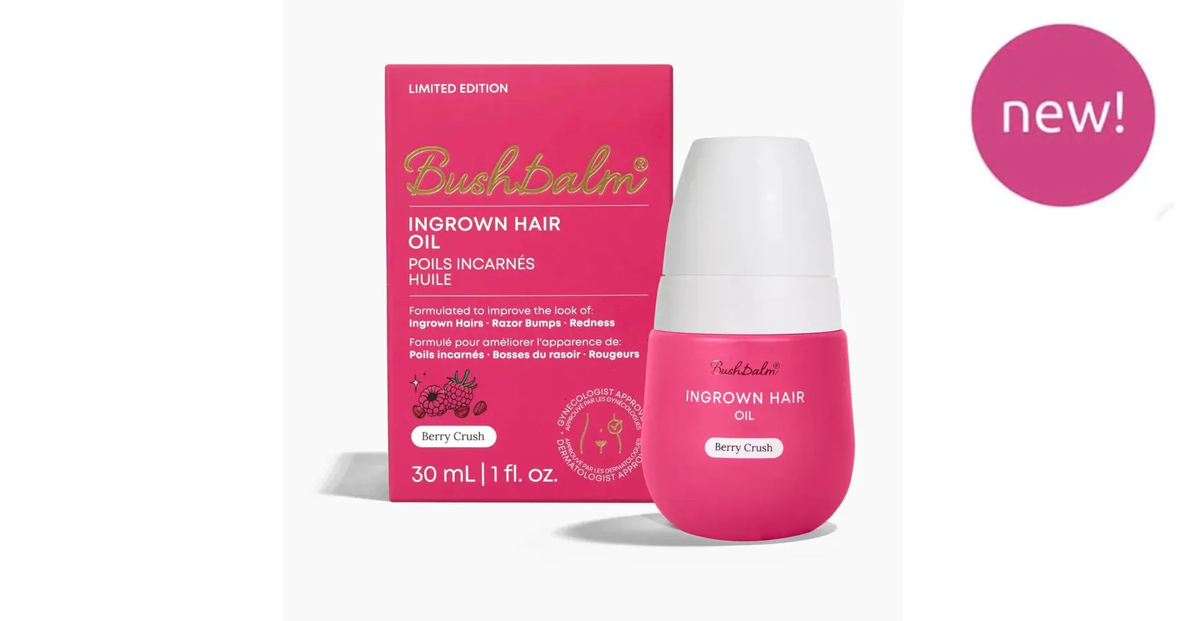 Bushbalm Berry Crush Ingrown Hair Oil (30ml)