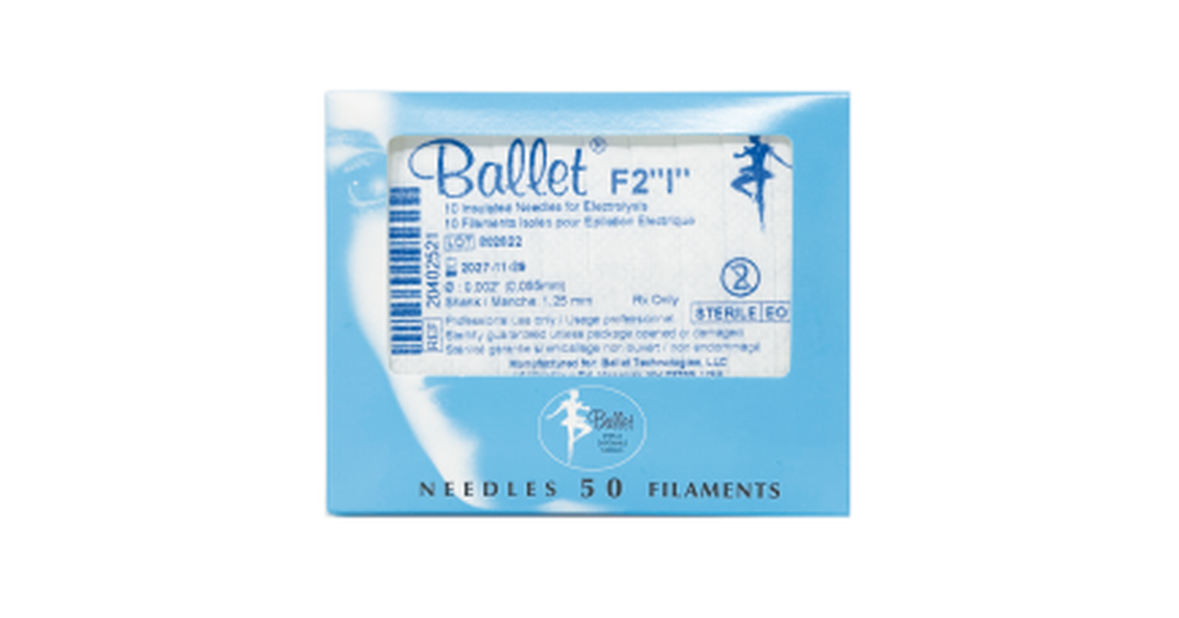 Ballet Needle #2 Insulated (50/pcs)
