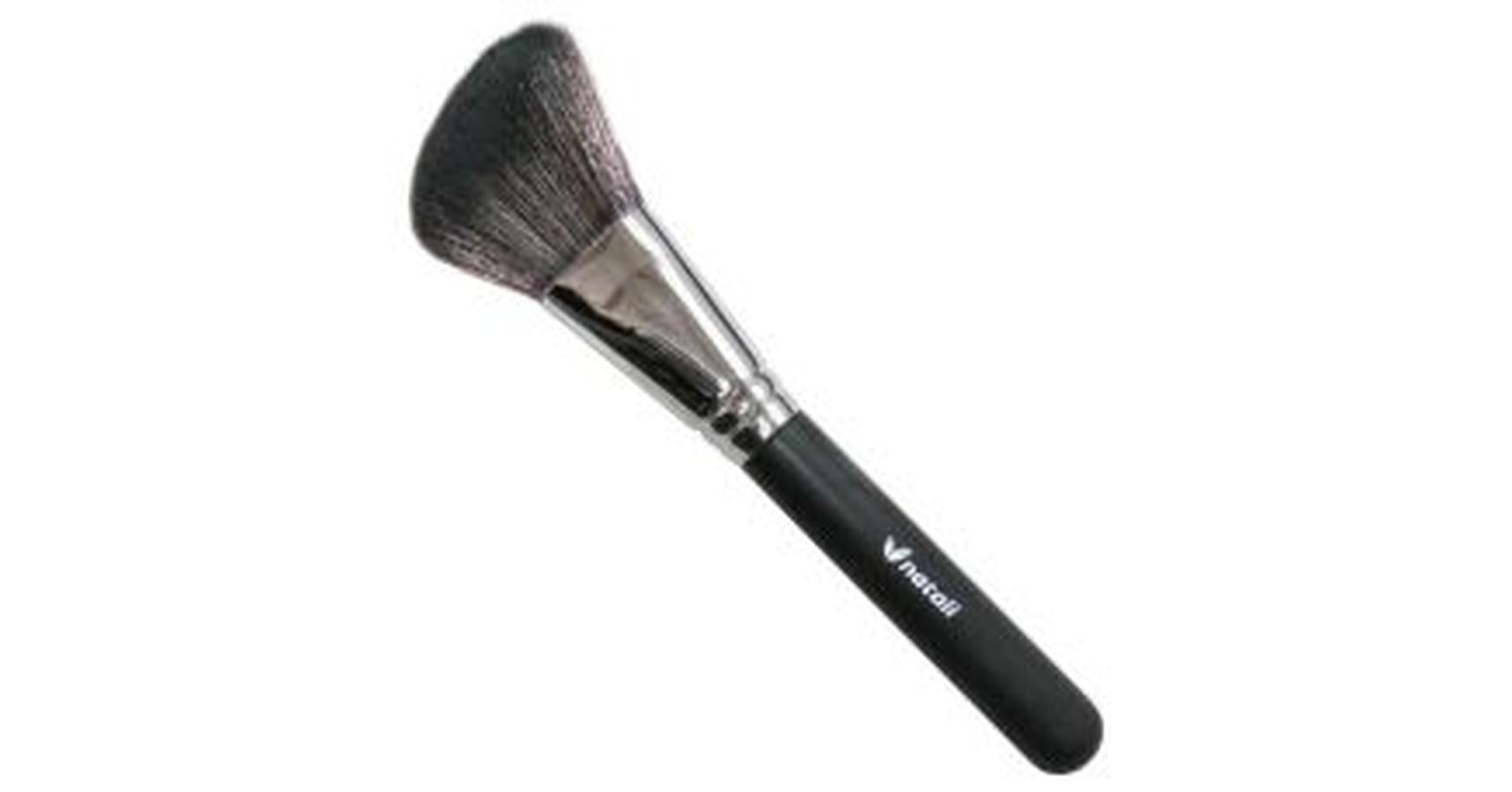 Natali Large Angled Powder Brush (Black Goat Hair)